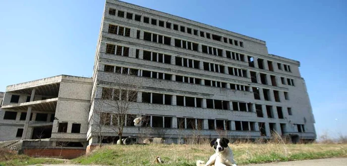 Imobilul de pe Calea Torontalului aşteaptă să devină spital. FOTO: Sebastian Tătaru