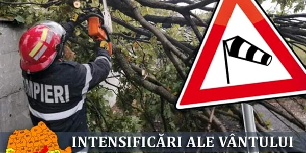 vant puternic in Mehedinti FOTO ISU Drobeta 