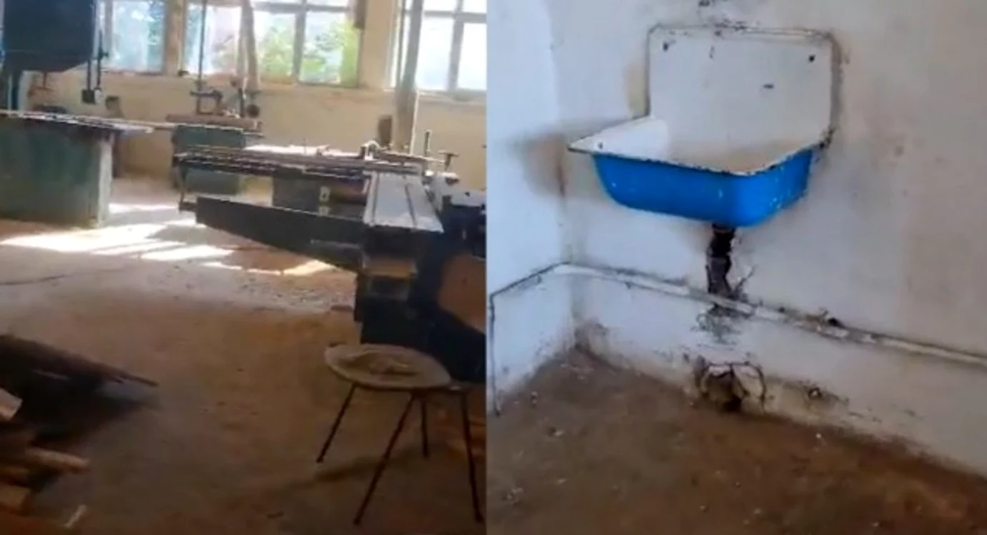 Condiţiile în care învaţă copiii cu nevoi speciale de la Şcoala Profesională Specială Bistriţa, la Râmnicu Vâlcea - imagini surprinse de părinţi în prima zi de şcoală Foto captură video