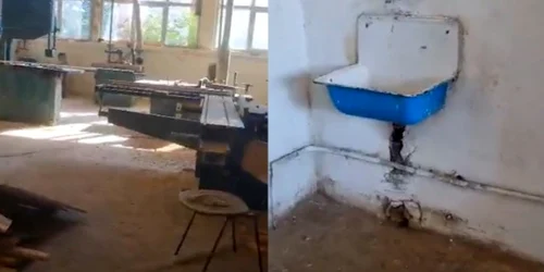 Condiţiile în care învaţă copiii cu nevoi speciale de la Şcoala Profesională Specială Bistriţa la Râmnicu Vâlcea Foto captură video