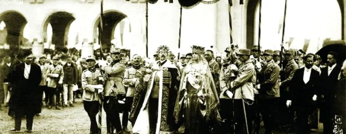 Regele Ferdinand I şi regina Maria, Alba Iulia, 1922.