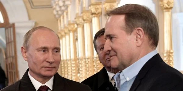Vladimir Putin si Victor Medvedciuc FOTO EPA-EFE