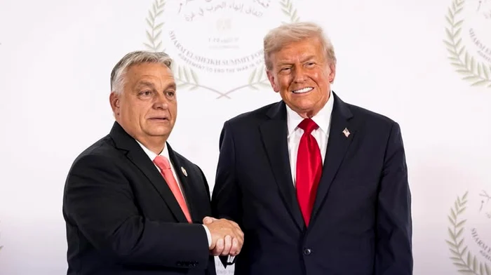 Donald Trump îl laudă pe Viktor Orbán la conferința de pace din Egipt FOTO: Facebook / Viktor Orban