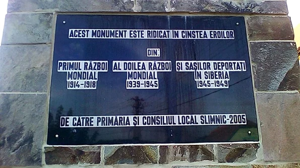 «Monumentele Marelui Război»: Monumentul eroilor din Slimnic, județul Sibiu / FOTO  jpeg