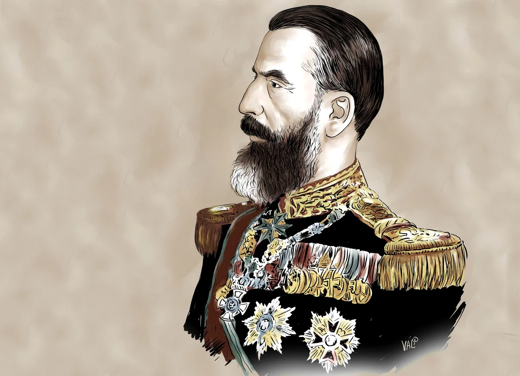 
    Carol I al României, Principe de Hohenzollern-Sigmaringen, una dintre cele mai importante personalităţi din istoria RomânieiDesen: Vali Ivan  