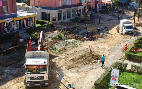 copaci scosi de pe bulevardul corvin foto daniel guta adevarul