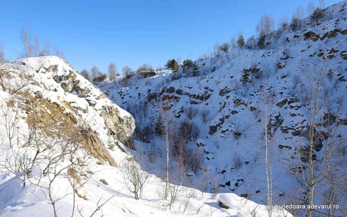 Fosta carieră de la Cerișor. Foto: Daniel Guță