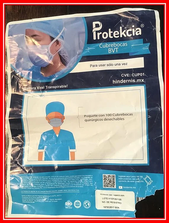 Masca de protecție ilegală