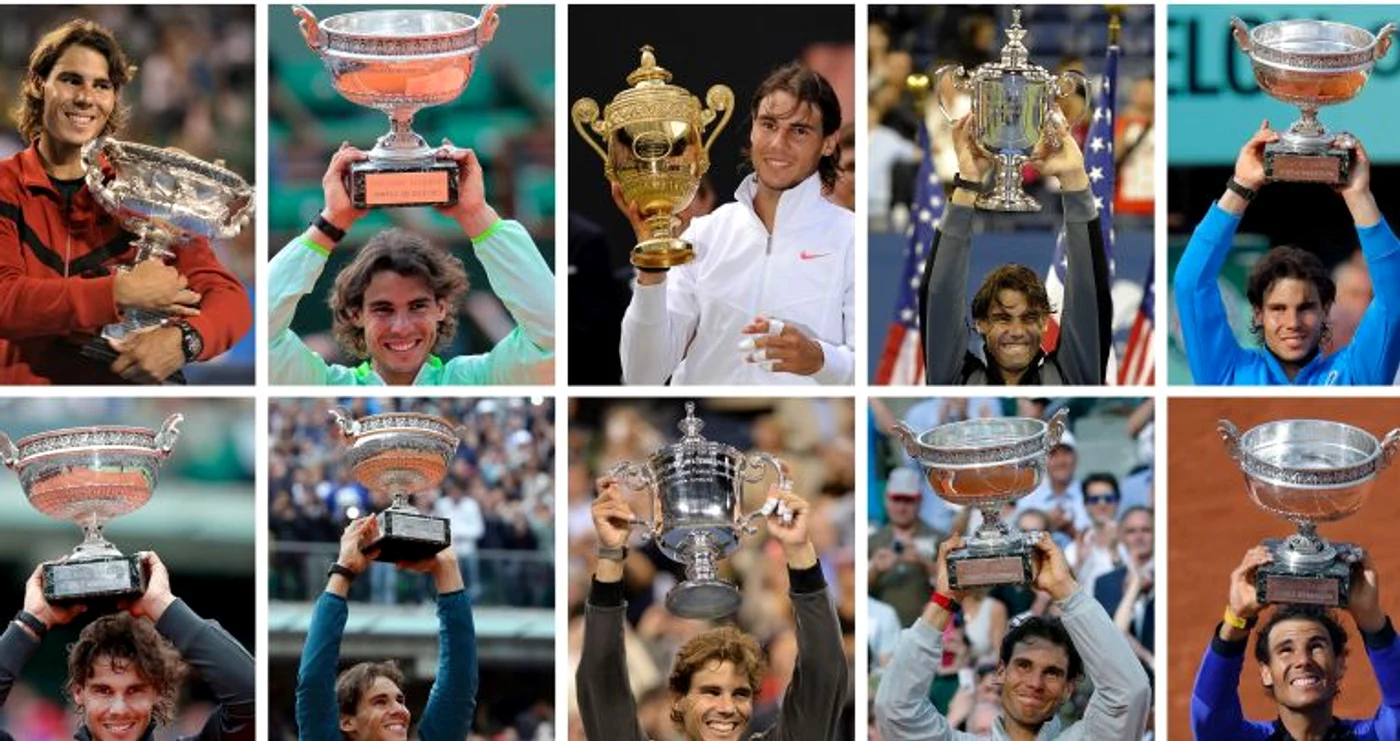 Rafael Nadal are 20 de titluri de Grand SlamFOTO: AFP