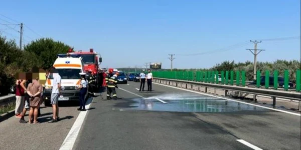 slobozia accident pe A2 FOTO ISU ialomita