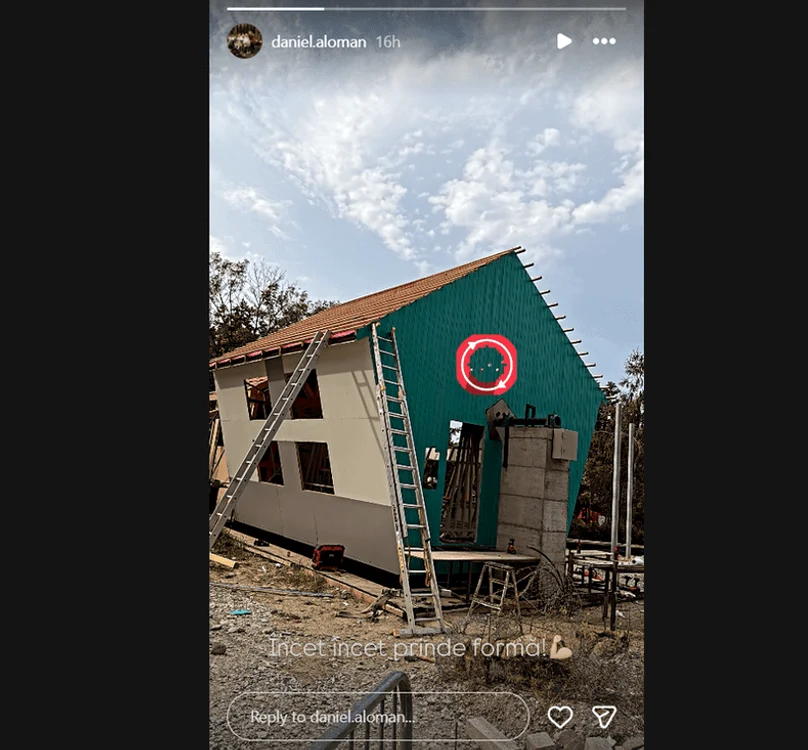 Imaginea publicată de Daniel Aloman pe Instagram
