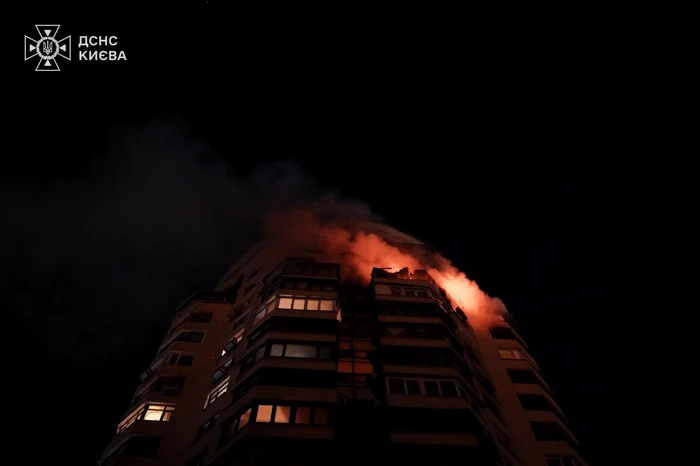Bloc din Kiev lovit de ruși/FOTO:X