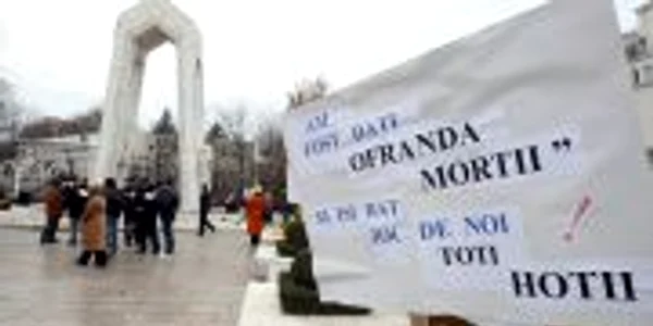 Arhivă. Protest revoluţionari Galaţi