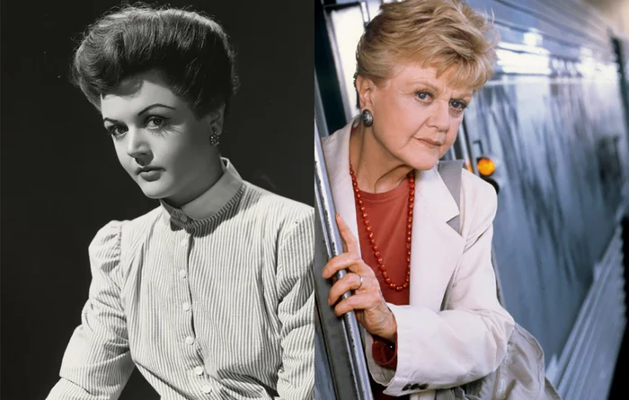 Angela Lansbury, în două ipostaze diferite. Foto arhivă