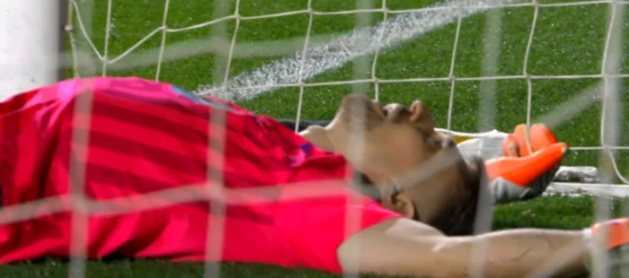 Ionuț Radu a gafat în Celta-Lyon 1-1  Foto/Captură @digisport