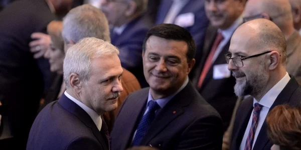 Liviu Dragnea - Nicolae Badalau si Kelemen Hunor  / MEDIAFAX FOTO