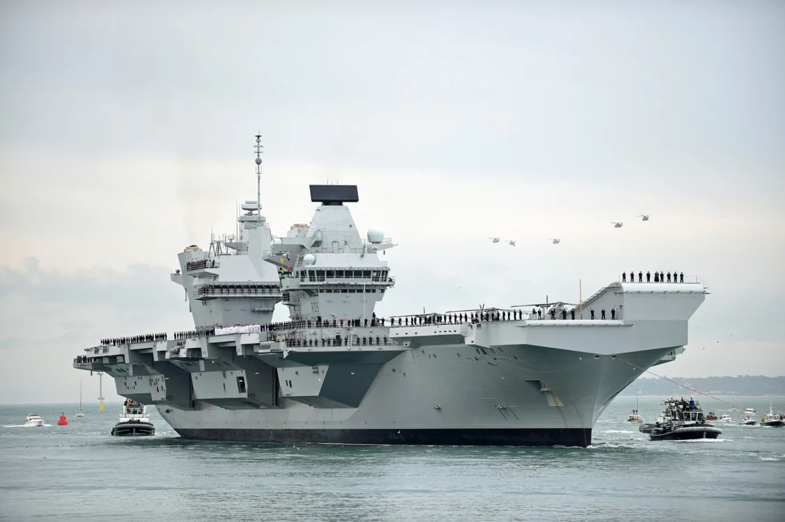 Portavionul britanic HMS Queen Elizabeth FOTO EPA-EFE