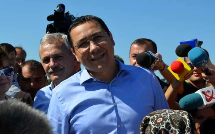 Premierul Ponta a fost prezent la recepţia digului de la Beiu