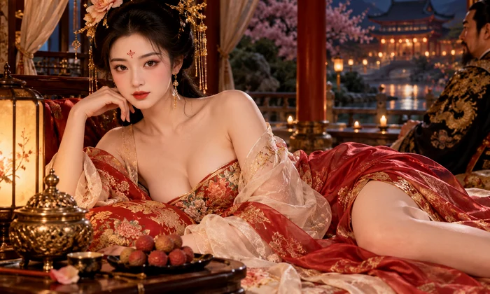 concubina din China antica imagine generată cu AI png