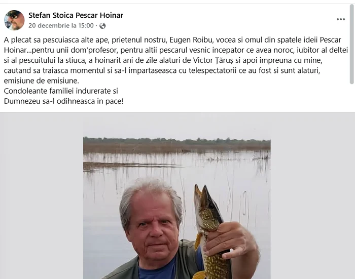 Eugen Roibu - Foto: captură Facebook