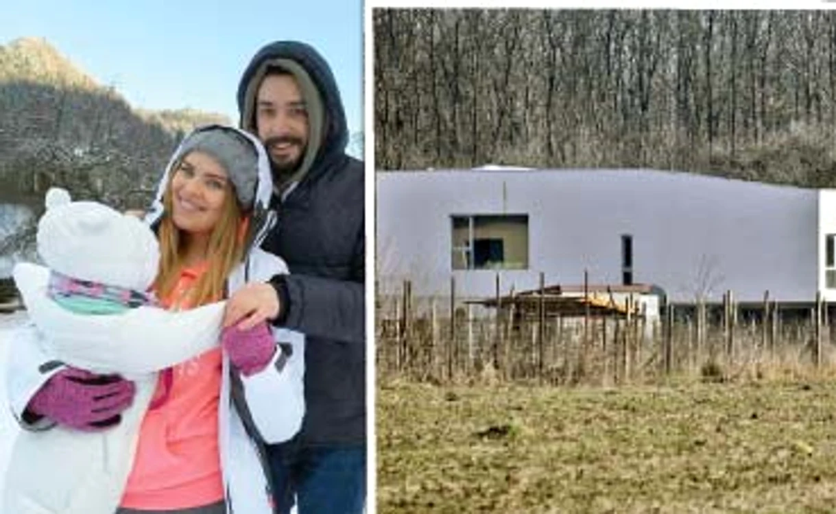 În această vilă din Corbeanca se vor muta în curând Marius, Bianca şi fiica lor