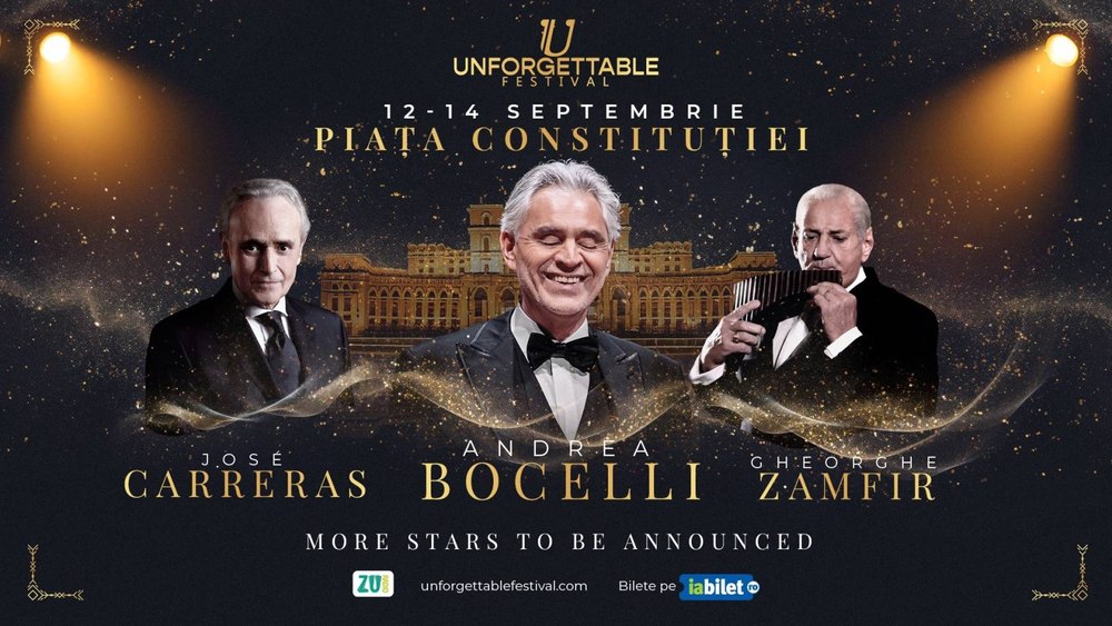 Unforgettable Festival 2025 – București devine scena celui mai mare festival pop-simfonic din România. Piața Constituției, transformată în amfiteatru cultural