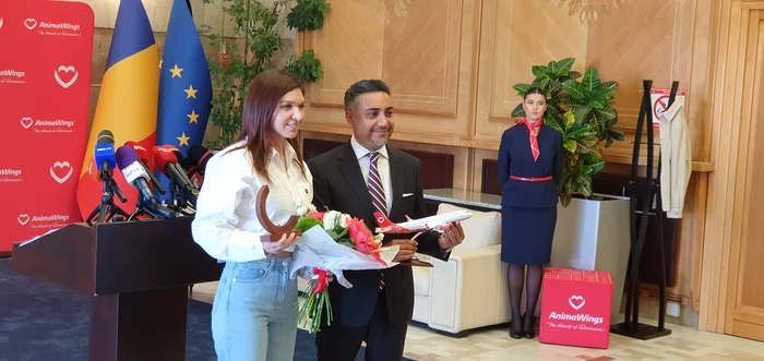 Simona Halep și Marius Pandel, CEO AnimaWings