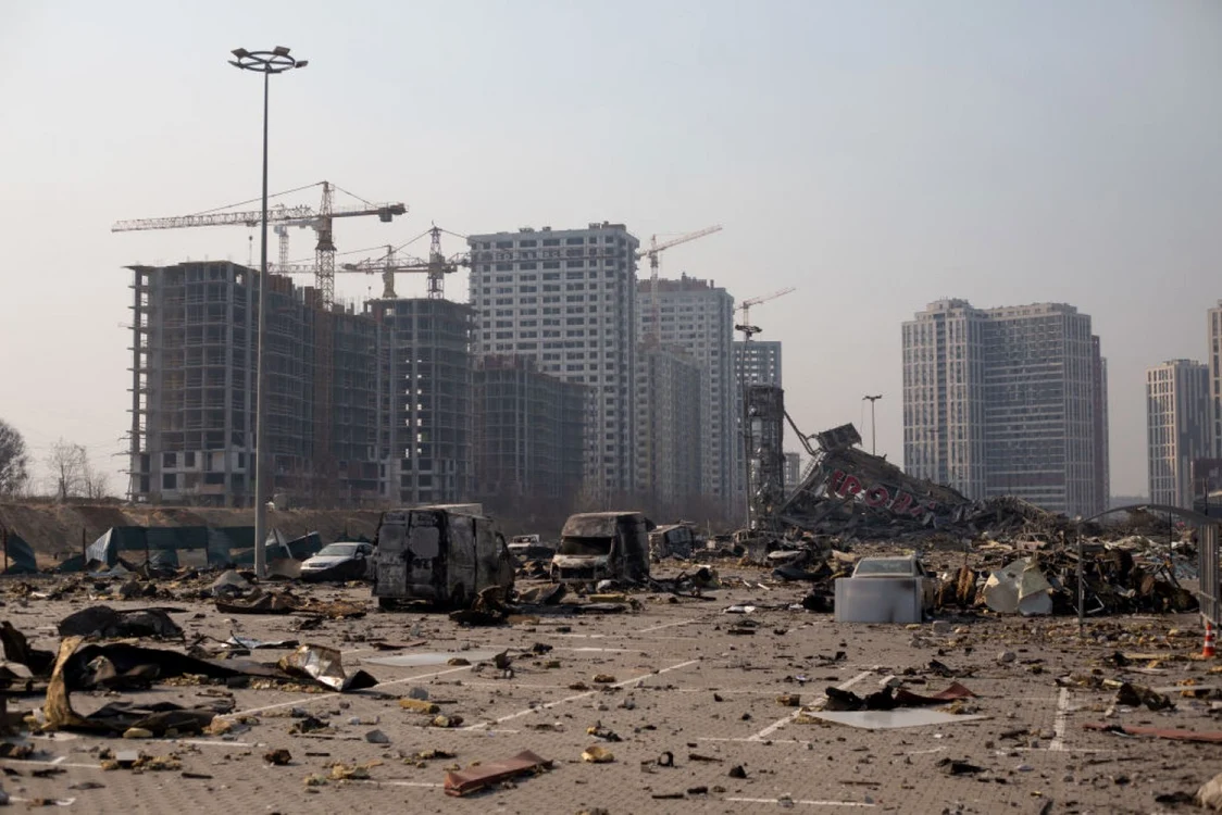 Imagine dintr-o localitate ucraineană, în urma confruntărilor armate FOTO Getty Images
