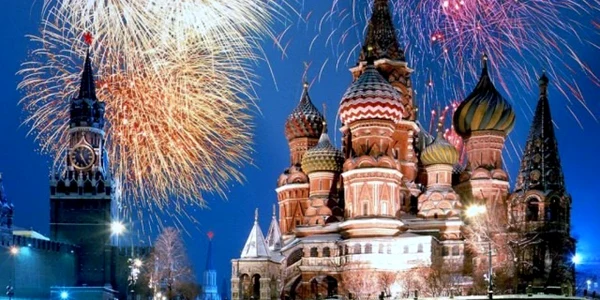 Moscova este unul dintre orașele cele mai frumoase, mai ales în noaptea de Revelion