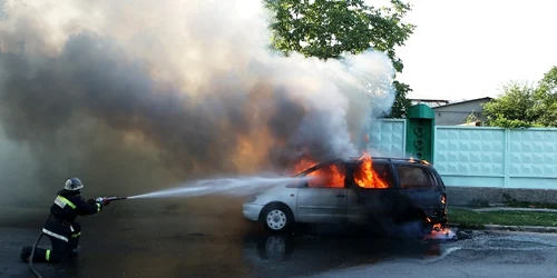 Şoferul a decedat în urma exploziei automobilului