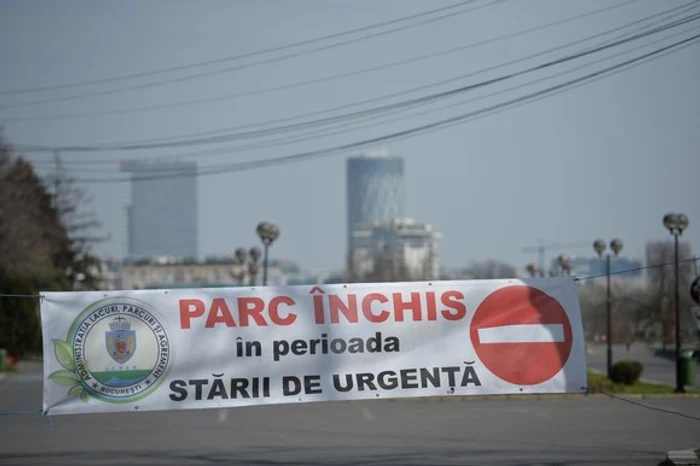În starea de urgență și parcurile au fost închise