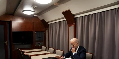Biden in tren spre kiev 20 februarie 2023 Foto AFP jpg