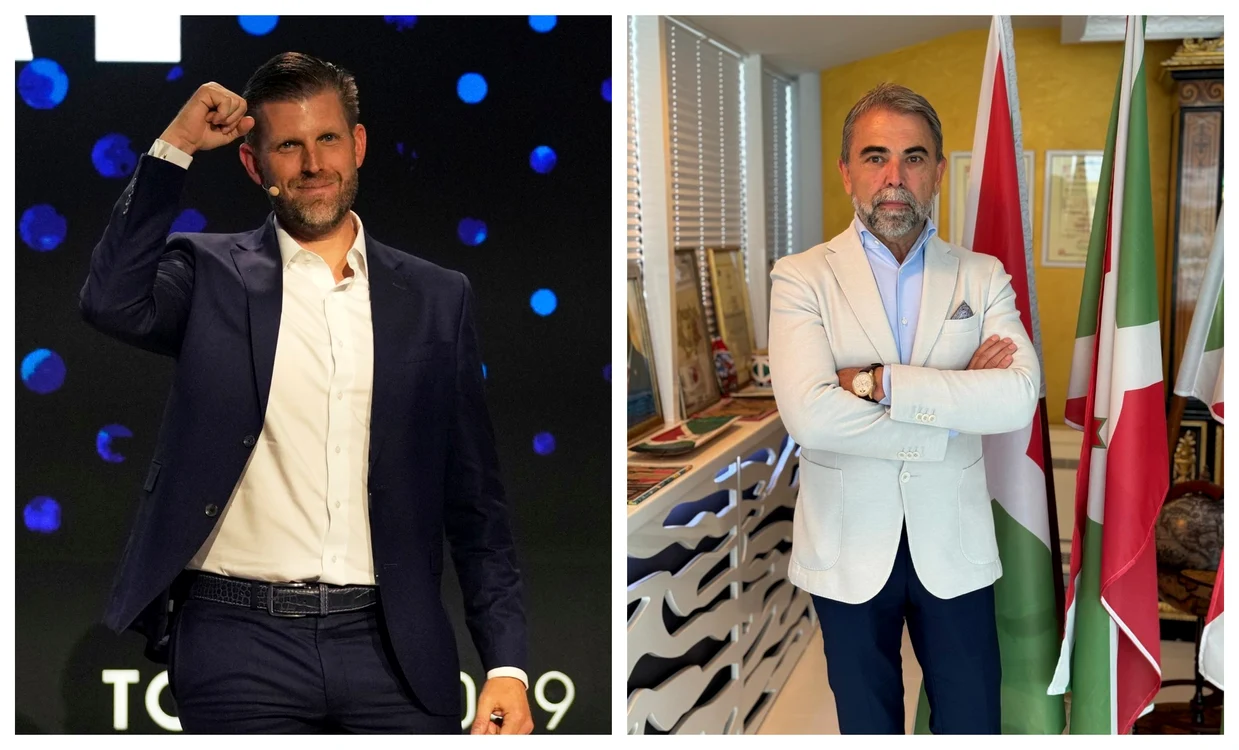 Eric Trump, fiul președintelui american, și Ștefan Berciu, patronul SDC Imobiliare