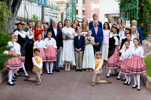 Prințesa Charlene, Prințul Albert de Monaco cu copiii lor, Prințul Jacques și Prințesa Gabriella. FOTO: Palatul Princiar