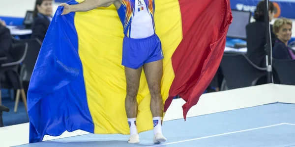 Marian Dragulescu câştiga finala la sol în timpul Campionatului European de Gimnastica 2017 desfăşurat la Cluj-Napoca FOTO Inquam Photos / Sandor Manases