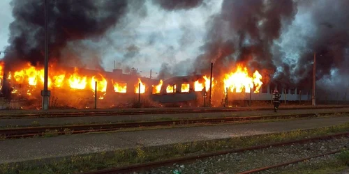 Incendiu Gara Timisoara FOTO pressalert.ro