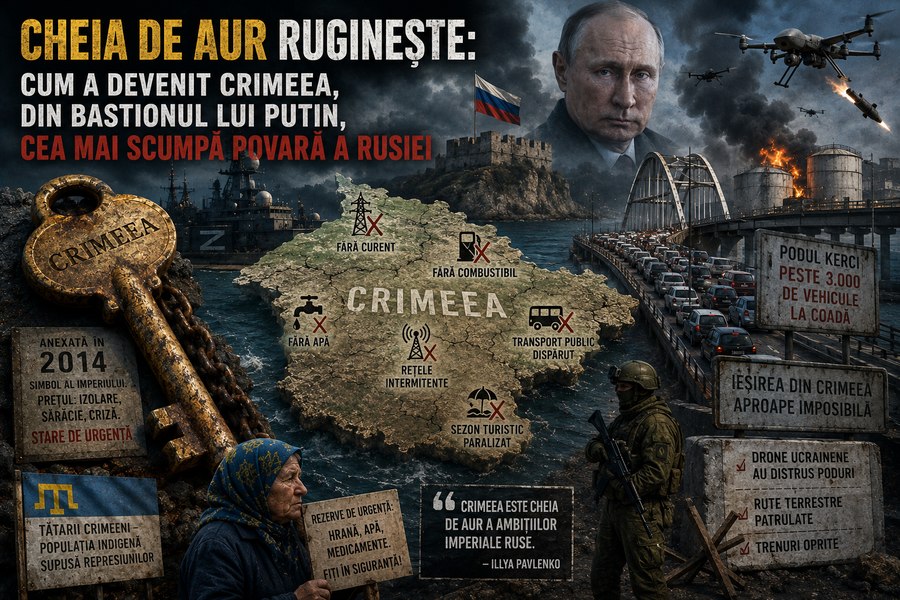 Cheia de aur ruginește: cum a devenit Crimeea, din bastionul lui Putin, cea mai scumpă povară a Rusiei