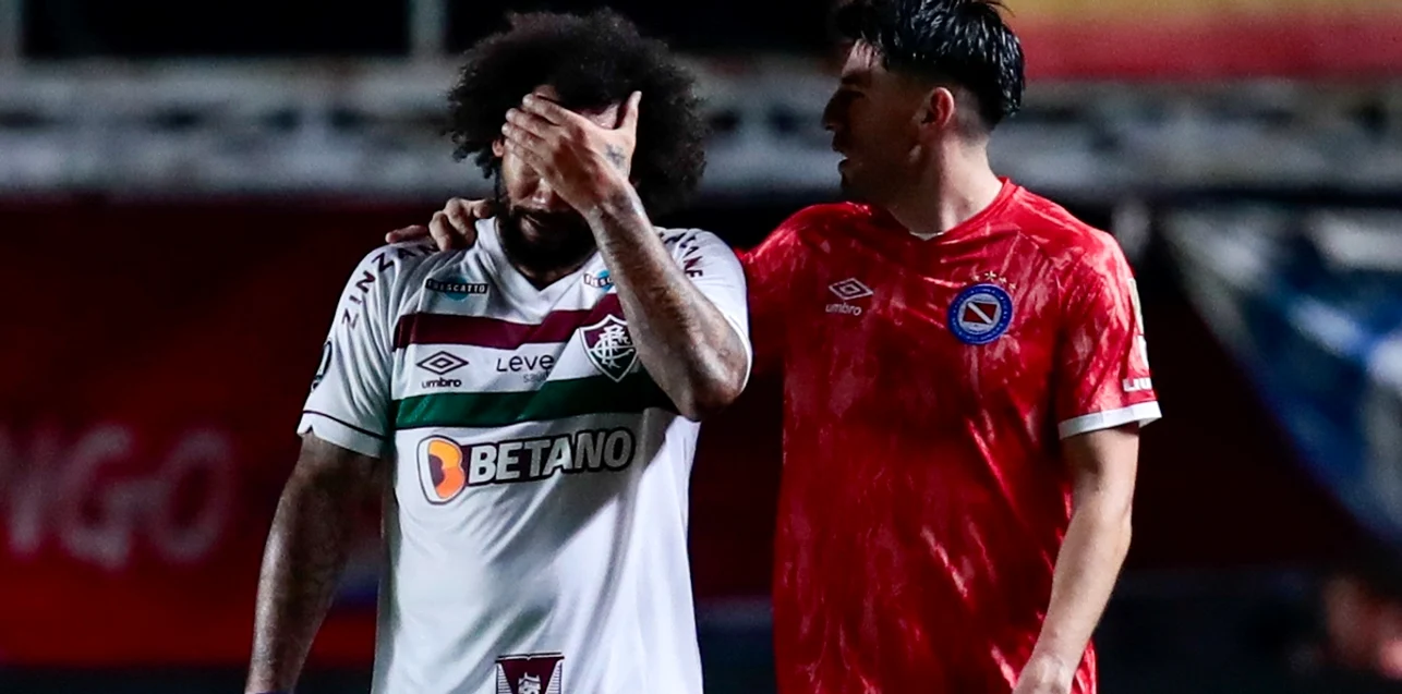 Marcelo, șocat de accidentarea pe care a provocat-o. Foto EPA EFE 