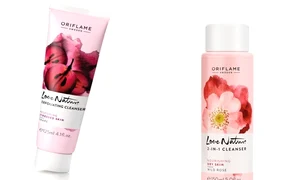 Demachiant exfoliant pentru curăţarea tenului, cu extract din struguri, şi demachiant 2 în 1 cu extract din trandafir salbatic, 13 99 lei fiecare, la Oriflame jpeg