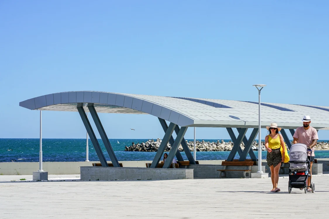 Faleza dintre Mangalia și Saturn FOTO: Primăria Mangalia