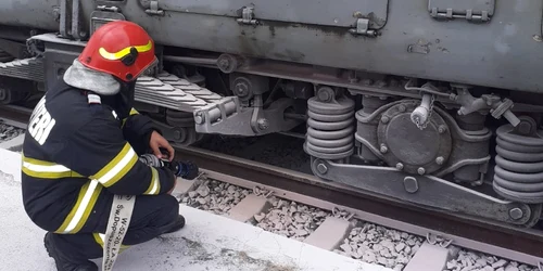 incendiu locomotiva gara constanta foto isu dobrogea