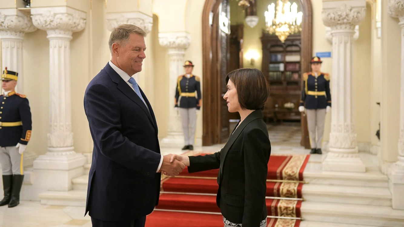 Klaus Iohannis şi Maia Sandu FOTO Presidency.ro