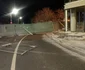 Gardul unui șantier din Sibiu, distrus în urma unei vijelii Foto Sibiu100 ro