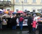 Protest Cluj pentru sotii Bodnariu