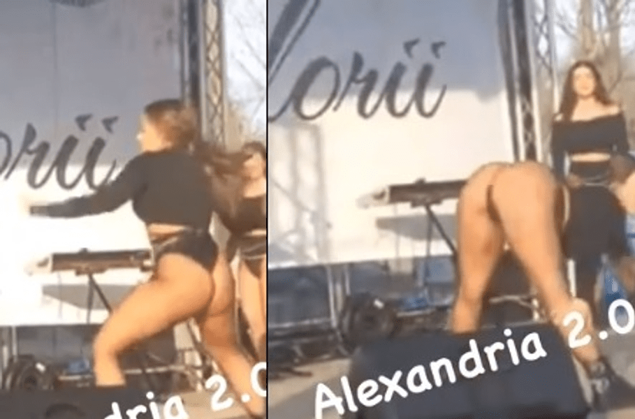 Dansatoare îmbrăcate sumar și mișcări lascive, la un târg de Florii. Erau prezenți și copii VIDEO