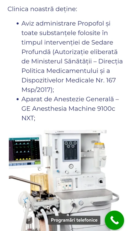 Capturi de pe site-ul Crystal Dental Clinic