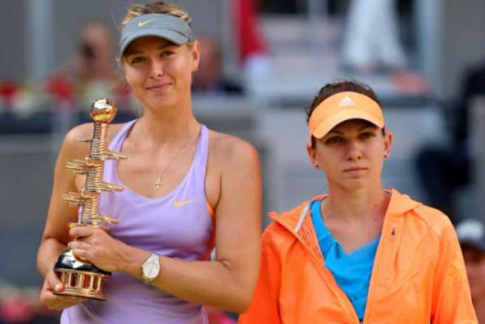 
    Simona Halep şi Maria Şarapova  