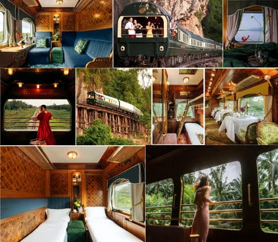Eastern & Oriental Express legendarul tren din Malaezia Foto Colaj DMS