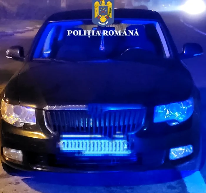 Autoturismul furat a fost găsit în doar 20 de minute FOTO Poliția Română