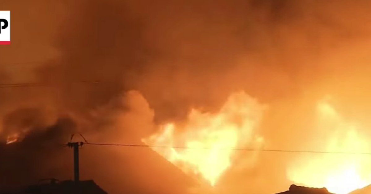 Incendiu devastator în Oita, Japonia